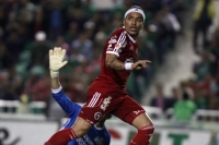 Sábado 7 de febrero del 2015. Tuxtla Gutiérrez. Aspecto del partido entre Jaguares de Chiapas y Xolos, esta noche en el estadio Zoque de la capital del estado de Chiapas.