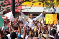Domingo 21 de enero del 2018. Tuxtla Gutiérrez. Eduardo Ramí­rez Aguilar, Renuncia al PVEM Yy a su cargo en la mesa directiva del Congreso Local con lo que abre su aspiración a una candidatura ciudadana para la gubernatura en el 2018.