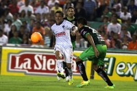 Sábado 12 de abril del 2014. Tuxtla Gutiérrez. Aspectos del partido entre jaguares de Chiapas y Monterrey.