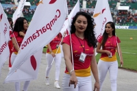 Sábado 24 de septiembre del 2016. Tuxtla Gutiérrez. Animadoras. Jaguares logra empatar a Necaxa a dos tantos, esta tarde en la cancha del Estadio Zoque.