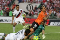 Domingo 26 de febrero del 2017. Tuxtla Gutiérrez. Jaguares de Chiapas recibe esta noche al equipo del Guadalajara ganando 4-3 durante la jornada 8 del torneo de Liga Mx en el estadio Zoque de la capital de este estado del sureste de México.