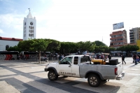 Miércoles 12 de agosto del 2020. Los estudiantes de la escuela Normal Intercultural Bilingüe Jacinto Canek continúan con las jornadas de protestas en la capital del estado de Chiapas