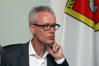 Tuxtla Gutiérrez, Chiapas. Jörgen Persson, embajador de Suecia en México, durante su visita al cabildo de Tuxtla Gutiérrez, Chiapas.