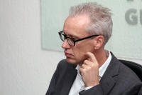 Tuxtla Gutiérrez, Chiapas. Jörgen Persson, embajador de Suecia en México, durante su visita al cabildo de Tuxtla Gutiérrez, Chiapas.