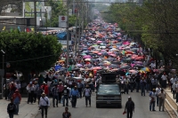 Lunes 1 de mayo del 2017. Tuxtla Gutiérrez. La marcha convocada por el movimiento de resistencia para el día 1, 2 y 3 de mayo en el contingente magisterial