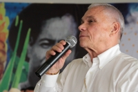 Sábado 16 de diciembre del 2017. Tuxtla Gutiérrez. José Antonio Aguilar Bodegas, renuncia al Partido Institucional esta mañana durante el encuentro de Organizaciones y sectores productivos de Chiapas.