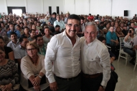 Sábado 16 de diciembre del 2017. Tuxtla Gutiérrez. José Antonio Aguilar Bodegas, renuncia al Partido Institucional esta mañana durante el encuentro de Organizaciones y sectores productivos de Chiapas.