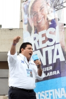 Domingo 24 de junio del 2012. Tuxtla Gutiérrez, Chiapas, Josefina Vázquez Mota, Candidata a la presidencia de la República acompaña  Emmanuel Nivón González quien busca la gubernatura de Chiapas por el PAN.