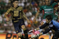 Sábado 19 de octubre del 2013. Tuxtla Gutiérrez. El marcador entre Jaguares de Chiapas y los Pumas de la UNAM termina en empate a un tanto.