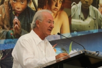 Lunes 28 de marzo. Este medio día se llevo a cabo la inauguración del Foro Internacional Migración y Trata de personas: Un Problema Complejo inaugurado por Juan Sabines Guerrero, gobernador del estado de Chiapas y Marcos Fastlicht Sacker, presidente de la