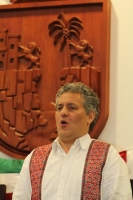 Noviembre del 2012. Tuxtla Gutiérrez, Chiapas. Juan Sabines Guerrero en el congreso del estado presenta el sexto informe de la administración chiapaneca.