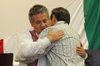 Noviembre del 2012. Tuxtla Gutiérrez, Chiapas. Juan Sabines Guerrero en el congreso del estado presenta el sexto informe de la administración chiapaneca.