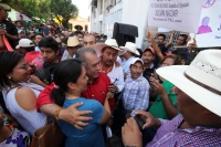 Lunes 28 de agosto del 2017. Tuxtla Gutiérrez. Julian Nazar momentos después de inscripción de su planilla para la elección de titulares de la Presidencia y de la Secretarí­a General del Comité Directivo Estatal en Chiapas para el perí­odo estatutari