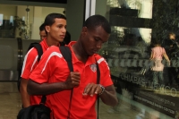 Martes 26 de abril. Los jugadores del equipo Junior de Barrranquilla, llegan esta tarde a la ciudad de Tuxtla Gutiérrez para enfrentar a los Jaguares de Chipas.