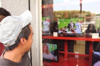 Martes 7 de agosto del 2012. Tuxtla Gutiérrez, Chiapas. Por momentos las actividades se detuvieron en la ciudad mientras que los tuxtlecos pudieran observar el partido de la selección olimpica mexicana.