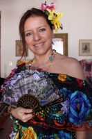 Martes 20 de enero del 2014. Chiapa de Corzo. La Mujer Chiapaneca. Las bellas mujeres de la comunidad ribereña son el motor y alegría de la Fiesta Gran de Enero, acompañando la danza de los Parachicos o retomando su femenina posición en las danzas de las 