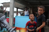 Lunes 2 de junio del 2014. Pescadería La gloría, Arriaga. Pobladores de las comunidades de la costa de Chiapas se preparan para recibir las lluvias de la depresión tropical número 2 en las próximas horas.