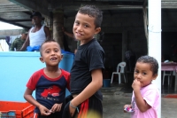 Lunes 2 de junio del 2014. Pescadería La gloría, Arriaga. Pobladores de las comunidades de la costa de Chiapas se preparan para recibir las lluvias de la depresión tropical número 2 en las próximas horas.