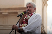 Domingo 29 de abril del 2018. San Cristóbal de las Casas. Inician las Campañas. La mafia en el poder. Amlo acompaña a Rutilio Escandon en su inicio de campaña a la gubernatura de Chiapas.