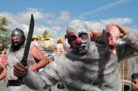 Sábado 10 de febrero del 2018. Comitan de DomÃÂnguez. RomerÃÂa de San Caralampio. Durante la Salidas de Flores y Velas durante las fiestas patronales de la Ciudad de las Flores, las manifestaciones sincréticas conviven de la mano encontrándose las comp Sábado 10 de febrero del 2018. Comitan de DomÃÂnguez. RomerÃÂa de San Caralampio. Durante la Salidas de Flores y Velas durante las fiestas patronales de la Ciudad de las Flores, las manifestaciones sincréticas conviven de la mano encontrándose las comp