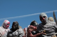 Sábado 10 de febrero del 2018. Comitan de Domí­nguez. Romerí­a de San Caralampio. Durante la Salidas de Flores y Velas durante las fiestas patronales de la Ciudad de las Flores, las manifestaciones sincréticas conviven de la mano encontrándose las comp