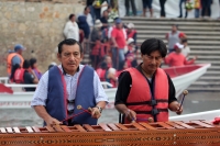 Jueves 12 de diciembre del 2013. Chiapa de corzo. Los lancheros turísticos de la Ribera del Grijalva realizan esta madrugada la 25ª peregrinación dentro de las aguas del Cañón del Sumidero.