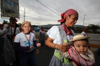 Jueves 12 de diciembre del 2013. Tuxtla Gutiérrez. Los grupos de peregrinos guadalupanos llegan este día a los diferentes puntos de encuentro religioso en las diferentes comunidades del estado de Chiapas.