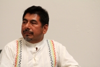 Miércoles 19 de febrero del  2014. Tuxtla  Gutiérrez. Durante el día internacional de la lengua materna, investigadores de habla indígena de Chiapas se reúnen este medio día en las instalaciones del congreso local donde se diserta sobre el peligro de la d