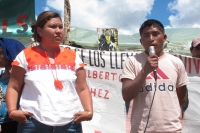 Domingo 30 de septiembre del 2012. San Cristóbal de las Casas, Chiapas. Indígenas militantes del Frente Nacional de Lucha por el Socialismo fueron liberados este fin de semana después de permanecer detenidos en el Penal de San Cristóbal de las Casas.