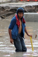 Jueves 22 de mayo del 2014. Tuxtla Gutiérrez. La intensa lluvia de esta tarde afecta calles y vialidades de la capital del estado de Chiapas.