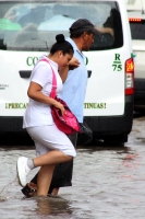 Jueves 22 de mayo del 2014. Tuxtla Gutiérrez. La intensa lluvia de esta tarde afecta calles y vialidades de la capital del estado de Chiapas.