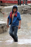 Jueves 22 de mayo del 2014. Tuxtla Gutiérrez. La intensa lluvia de esta tarde afecta calles y vialidades de la capital del estado de Chiapas.