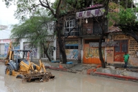 Jueves 22 de mayo del 2014. Tuxtla Gutiérrez. La intensa lluvia de esta tarde afecta calles y vialidades de la capital del estado de Chiapas.