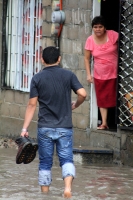 Jueves 22 de mayo del 2014. Tuxtla Gutiérrez. La intensa lluvia de esta tarde afecta calles y vialidades de la capital del estado de Chiapas.