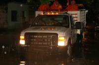 Domingo 12 de agosto del 2012. Tuxtla Gutiérrez, Chiapas. Aspecto de la lluvia de esta noche en el oriente de la ciudad.