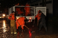 Domingo 12 de agosto del 2012. Tuxtla Gutiérrez, Chiapas. Aspecto de la lluvia de esta noche en el oriente de la ciudad.