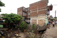 Sábado 3 de septiembre del 2016. Tuxtla Gutiérrez. Las intensas lluvias causas afectaciones en varias colonias populares de la capital de Chiapas.