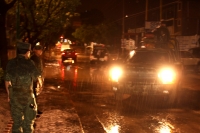Domingo 12 de agosto del 2012. Tuxtla Gutiérrez, Chiapas. Aspecto de la lluvia de esta noche en el oriente de la ciudad.