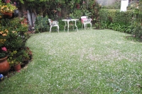 Domingo 13 de marzo. Las constantes lluvias caen en la ciudad de San Cristóbal de las Casas donde las aguas afectan las actividades cotidianas de los pobladores en esta adelantada temporada de precipitaciones pluviales.