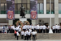 Lunes 2 de agosto del 2017. Tuxtla Gutiérrez. La Gran Logia Masónica de Chiapas durante la ceremonia del aniversario del natalicio de Joaquí­n Miguel Gutiérrez.