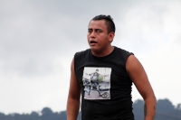 Jueves 10 de agosto del 2017. San Lorenzo Zinacantan. La función de lucha libre durante las celebraciones patronales de esta comunidad de la región de Los Altos de Chiapas.