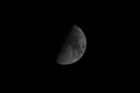 Viernes 23 de febrero del 2018. Tuxtla Gutiérrez. Luna desde el oriente de Tuxtla