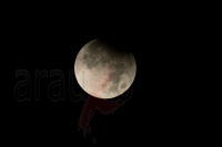 Eclipse parcial de luna en esta madrugada