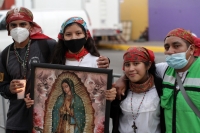 Sábado 12 de diciembre del 2020. Tuxtla Gutiérrez. Peregrinos en la iglesia de Guadalupe esta mañana