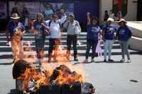 20240303. Tuxtla Gutiérrez. Protesta de familiares de mujeres muertas en Chiapas