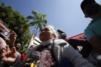 20211025. Tuxtla G. Los familiares de los desaparecidos de El Machete de Pantelho protestan esta tarde.