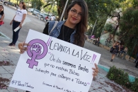 Martes 8 de marzo del 2016. Tuxtla Gutiérrez. Manifestación de los colectivos feministas durante el día de la mujer según declaratoria de la ONU en 1975.