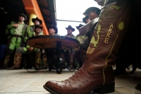 Martes 2 de febrero. La Banda Machos durante su paso por el ciudad en conocido restaurante del norte de Tuxtla Gutiérrez.