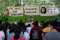 Jueves 6 de agosto del 2020. Txutla Gutiérrez, La manifestación de la Escuela Normal Rural Mactumatza este medio día en la capital del estado de Chiapas