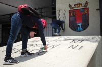 Jueves 6 de agosto del 2020. Txutla Gutiérrez, La manifestación de la Escuela Normal Rural Mactumatza este medio día en la capital del estado de Chiapas